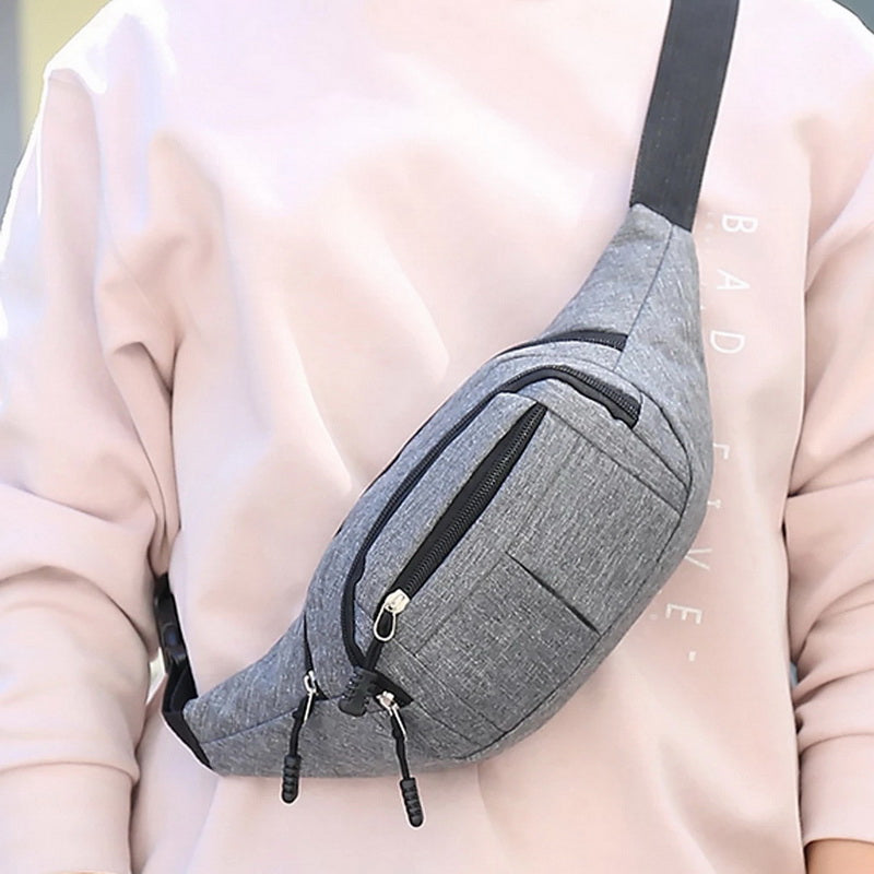 Fashion Casual Canvas Waist Pack for Phones and Wallets