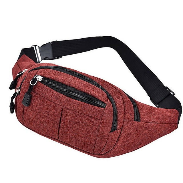 Fashion Casual Canvas Waist Pack for Phones and Wallets
