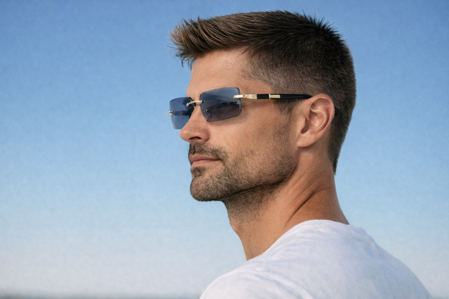 Rimless Fashion Sunglasses
