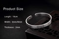 Men's Minimalist Pure Titanium Cuff Bracelet